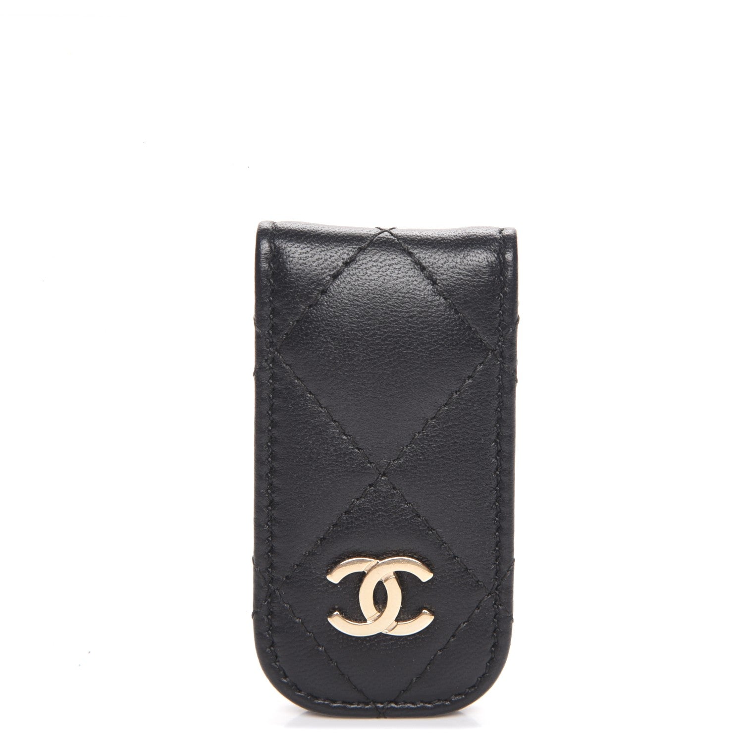 Chanel Lambskin Quilted Money Clip Black 1 of 7