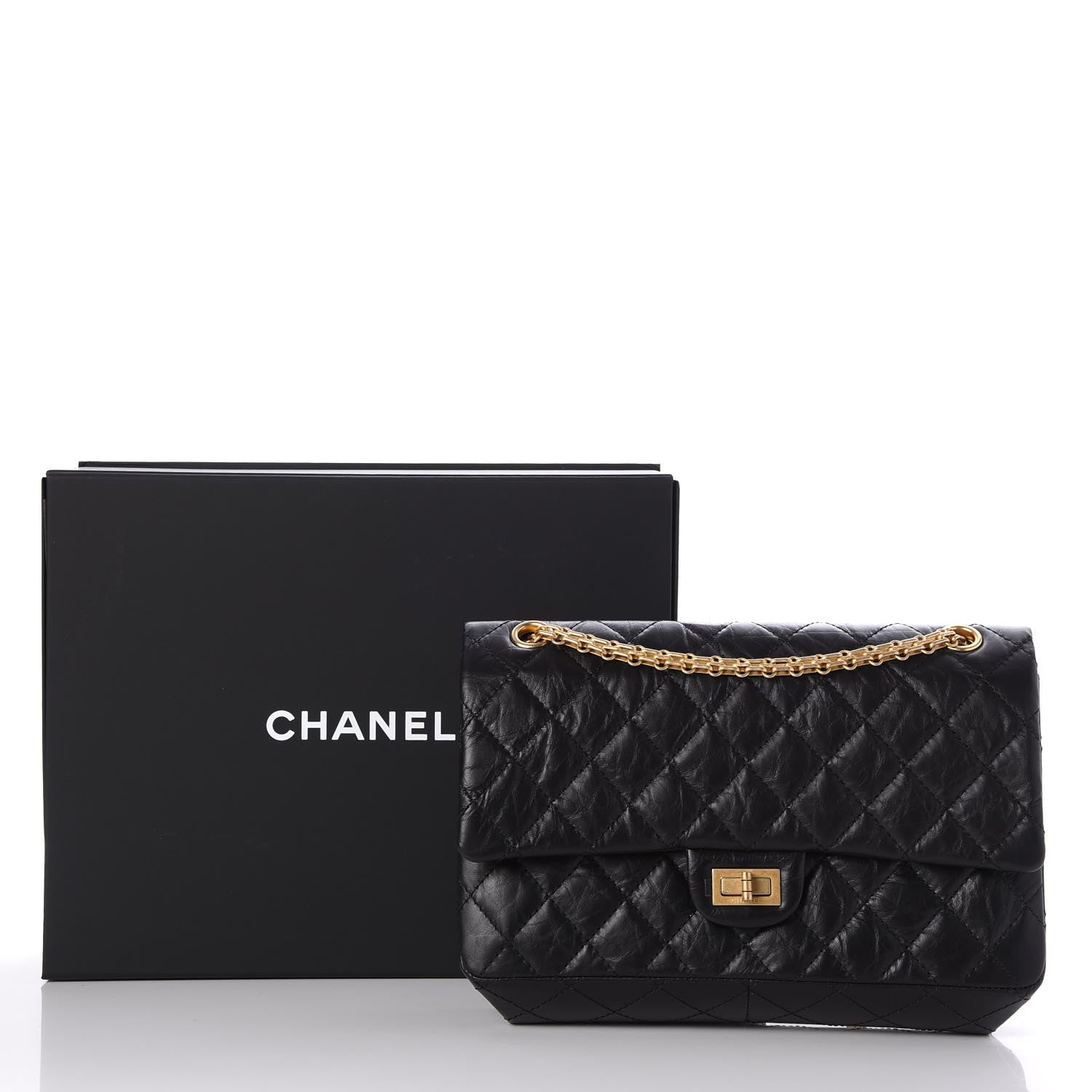 Chanel Aged Calfskin Quilted 2.55 Reissue 226 Flap Black 8 of 8
