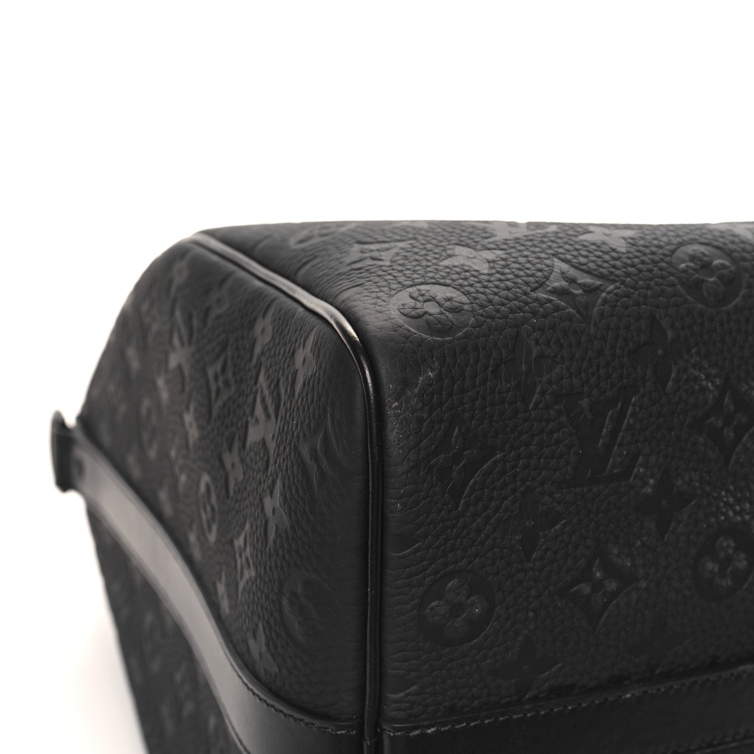 Louis Vuitton Taurillon Monogram Keepall Bandouliere 50 Black 9 of 10