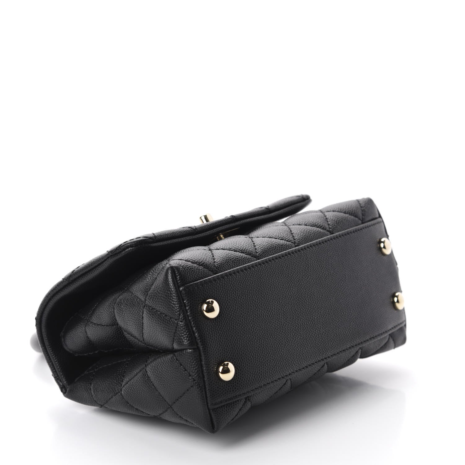 Chanel Caviar Quilted Extra Mini Coco Handle Flap Black 4 of 11
