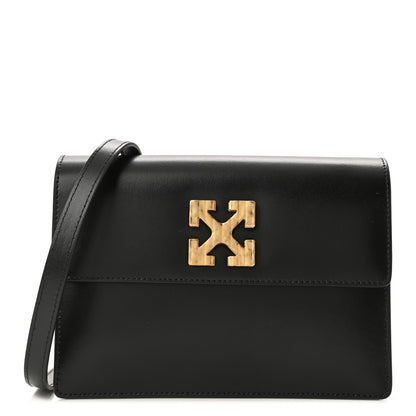 Off-White Calfskin Jitney 2.0 Crossbody Bag Black 1 of 10