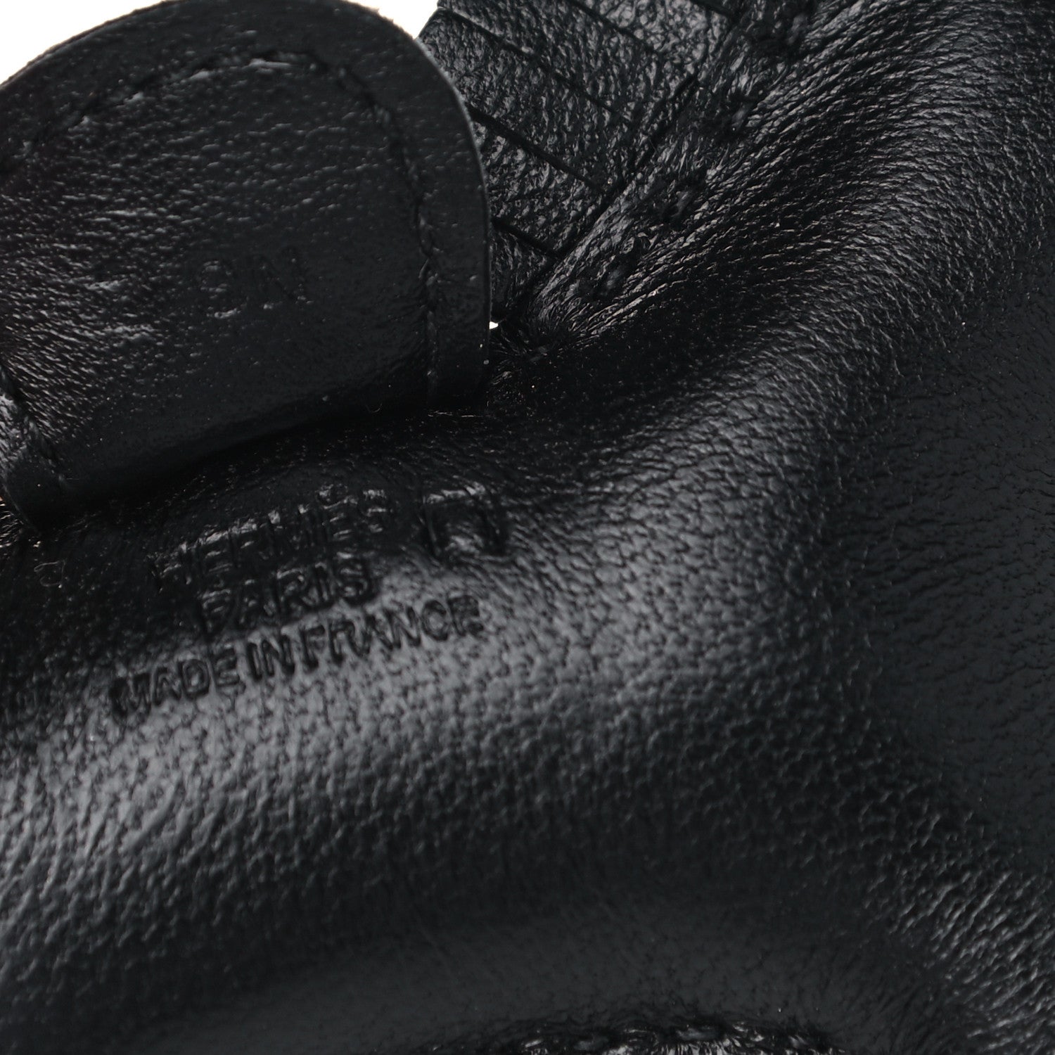 Hermes Milo Lambskin Matte Alligator Touch Grigri Rodeo Horse Bag Charm PM So Black 3 of 4