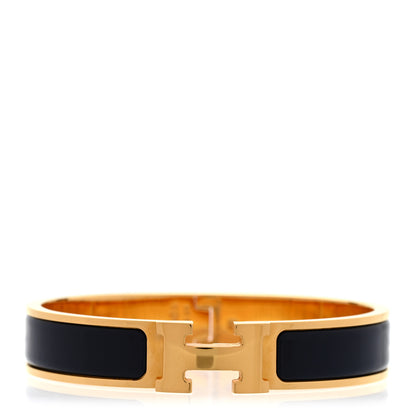 Hermes Enamel Narrow Clic Clac H Bracelet GM Ultramarine 1 of 6