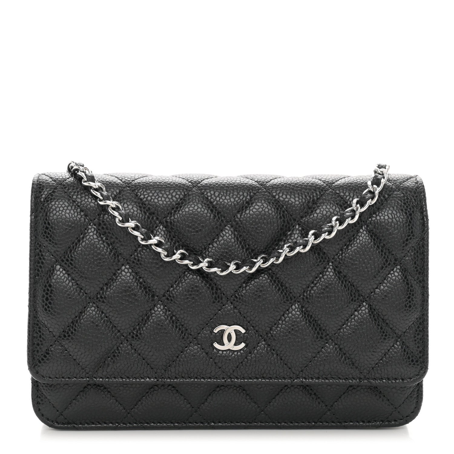 Chanel Caviar Quilted Wallet on Chain WOC Black 1 of 12
