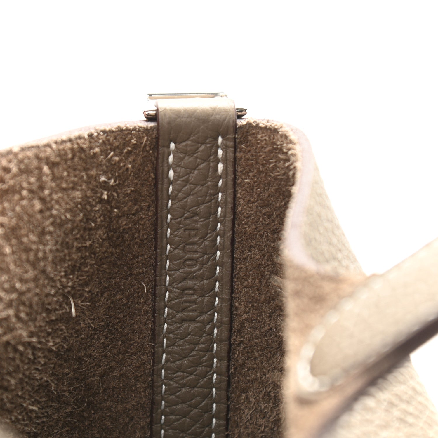 Hermes Taurillon Clemence Picotin Lock 22 MM Etoupe 7 of 10