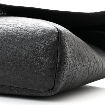 Celine Crocodile Embossed Calfskin Medium Phantom Luggage Black 20 of 24