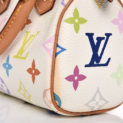 Louis Vuitton Monogram Multicolor Mini Sac HL Speedy White 9 of 10