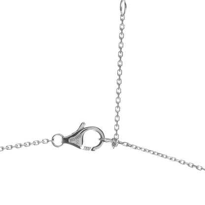 Cartier 18K White Gold Black Ceramic Diamond Trinity Pendant Necklace 5 of 7