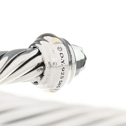 David Yurman DAVID YURMAN Sterling Silver 14K Yellow Gold Prasiolite 7mm Cable Classics Bracelet 3 of 3