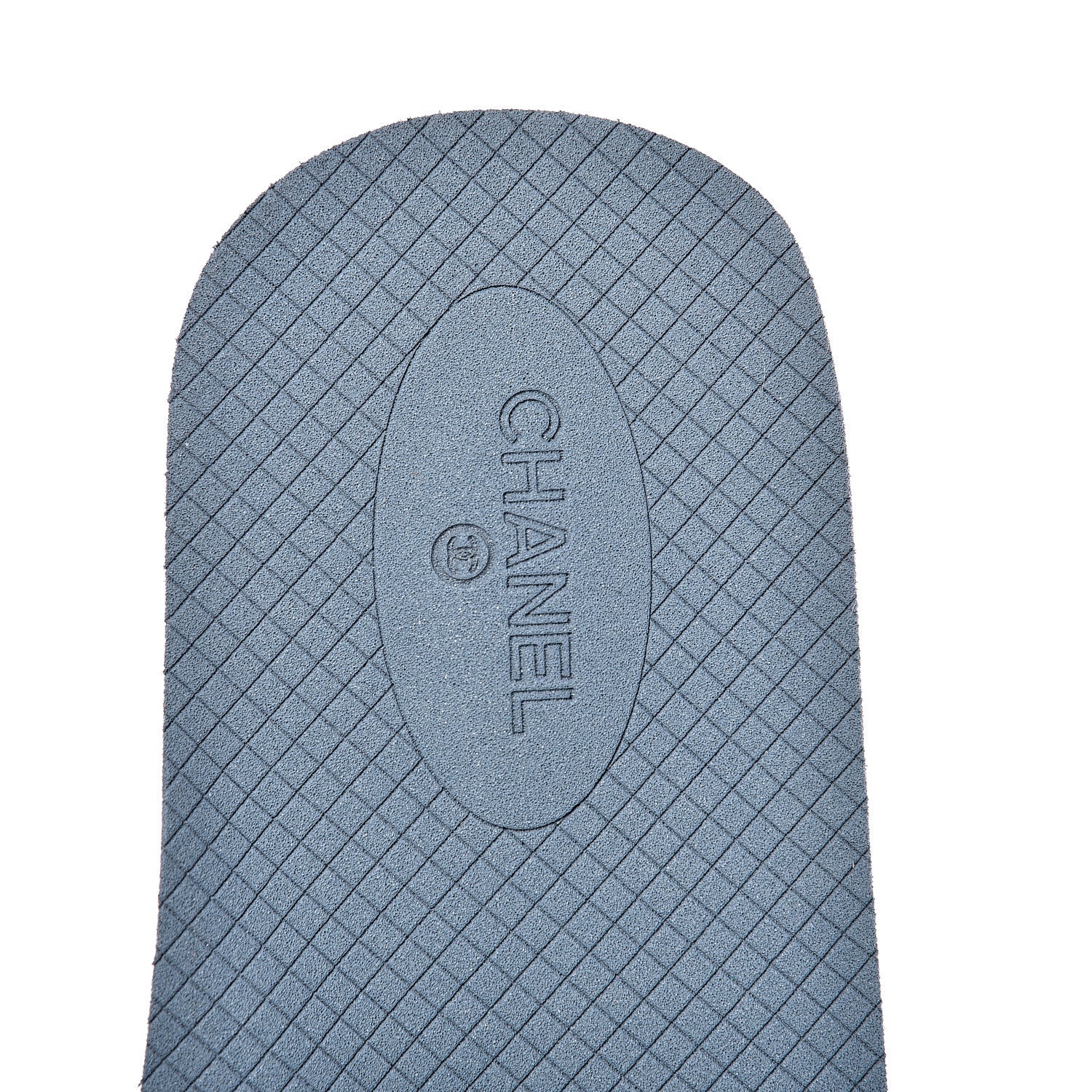 Chanel Fabric Rubber Coco Slides 38 Blue 6 of 8