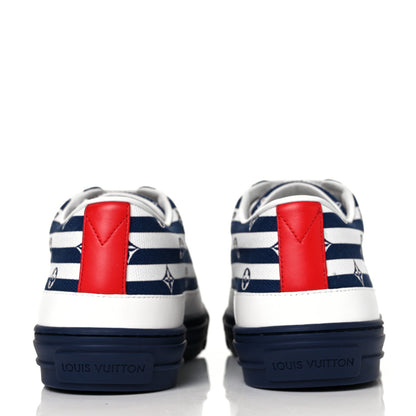 Louis Vuitton Canvas Escale Stellar Sneakers 40 Blue 5 of 9