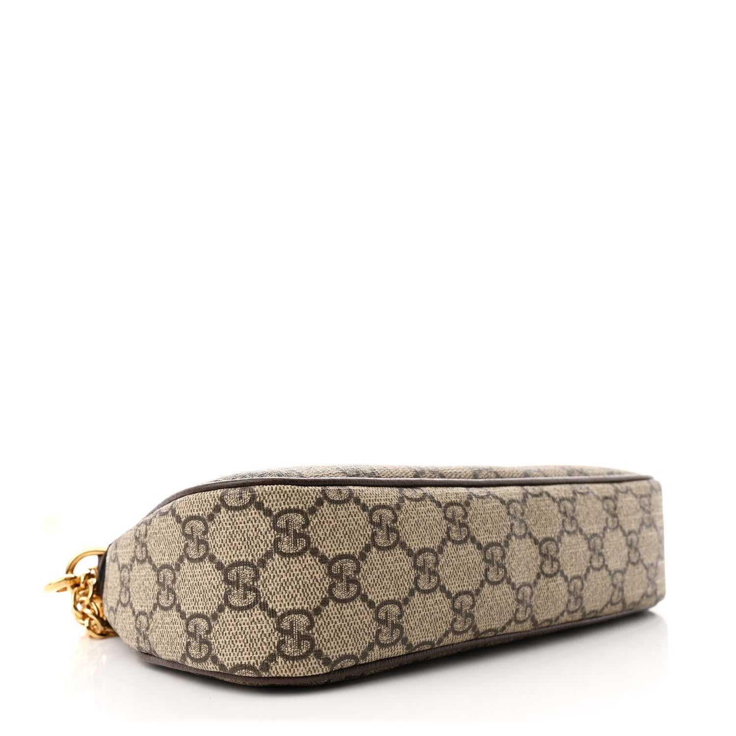 Gucci GG Supreme Monogram Textured Dollar Calfskin Web Small Ophidia GG Handbag Beige Ebony New Acero 4 of 11