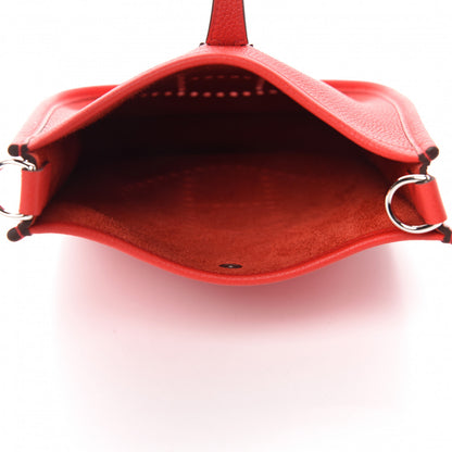 Hermes Taurillon Maurice Evelyne TPM Rouge De Coeur Bleu Du Nord 5 of 11