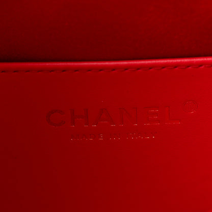 Chanel Caviar Quilted Mini Chanel 25 Handbag Red 6 of 10