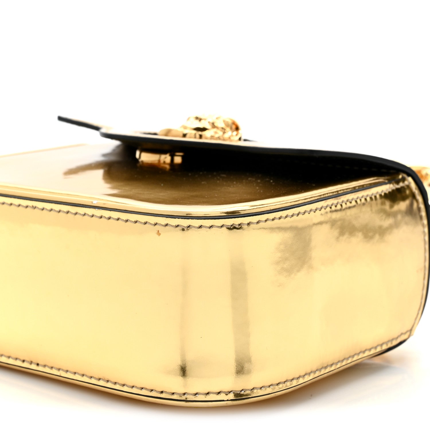 Versace Metallic Calfskin Mini La Medusa Bag Gold 10 of 11