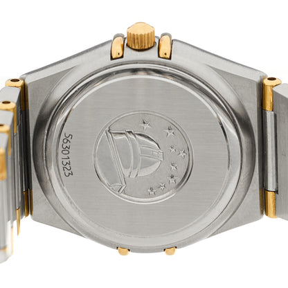 Omega Stainless Steel 18K Yellow Gold 25mm Constellation Quartz Watch White 1372.30.00 4 of 4