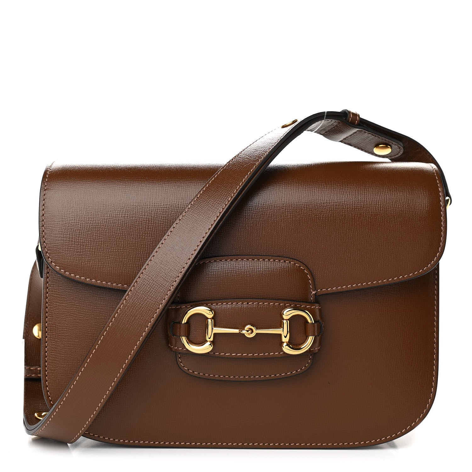 Gucci Azalea Calfskin Horsebit 1955 Shoulder Bag Brown Sugar 1 of 13