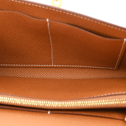 Hermes Epsom Kelly Wallet To Go Gold 5 of 11