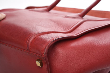 Celine Supple Calfskin Medium Phantom Luggage Red 18 of 18