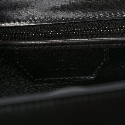 Gucci Boarded Dyana Lux Calfskin Web Monochrome Small Bamboo 1947 Top Handle Bag Black 6 of 10