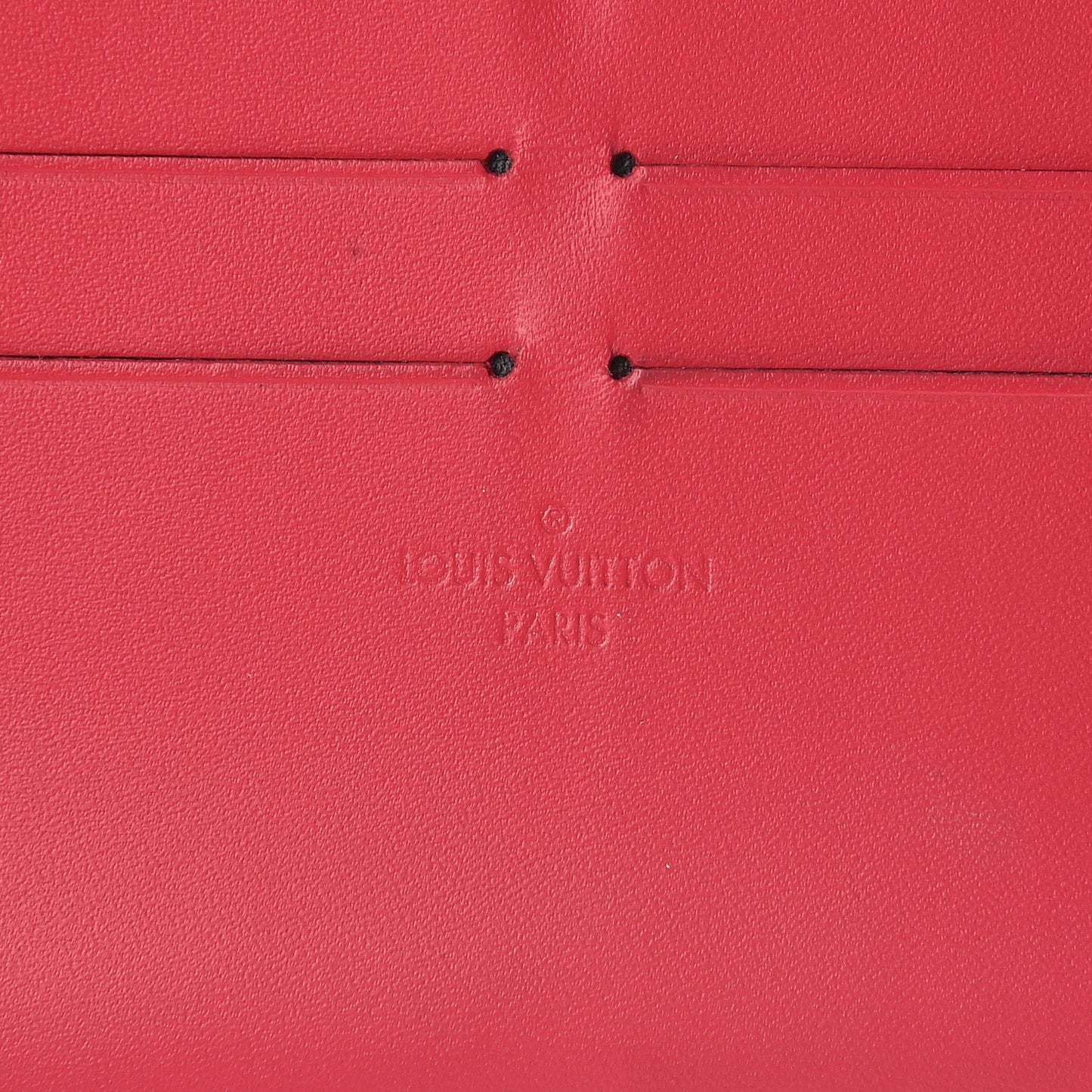 Calfskin Felicie Card Holder Insert Hot Pink