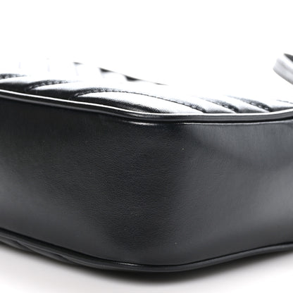 Saint Laurent Calfskin Matelasse Monogram Lou Camera Bag Black 10 of 11