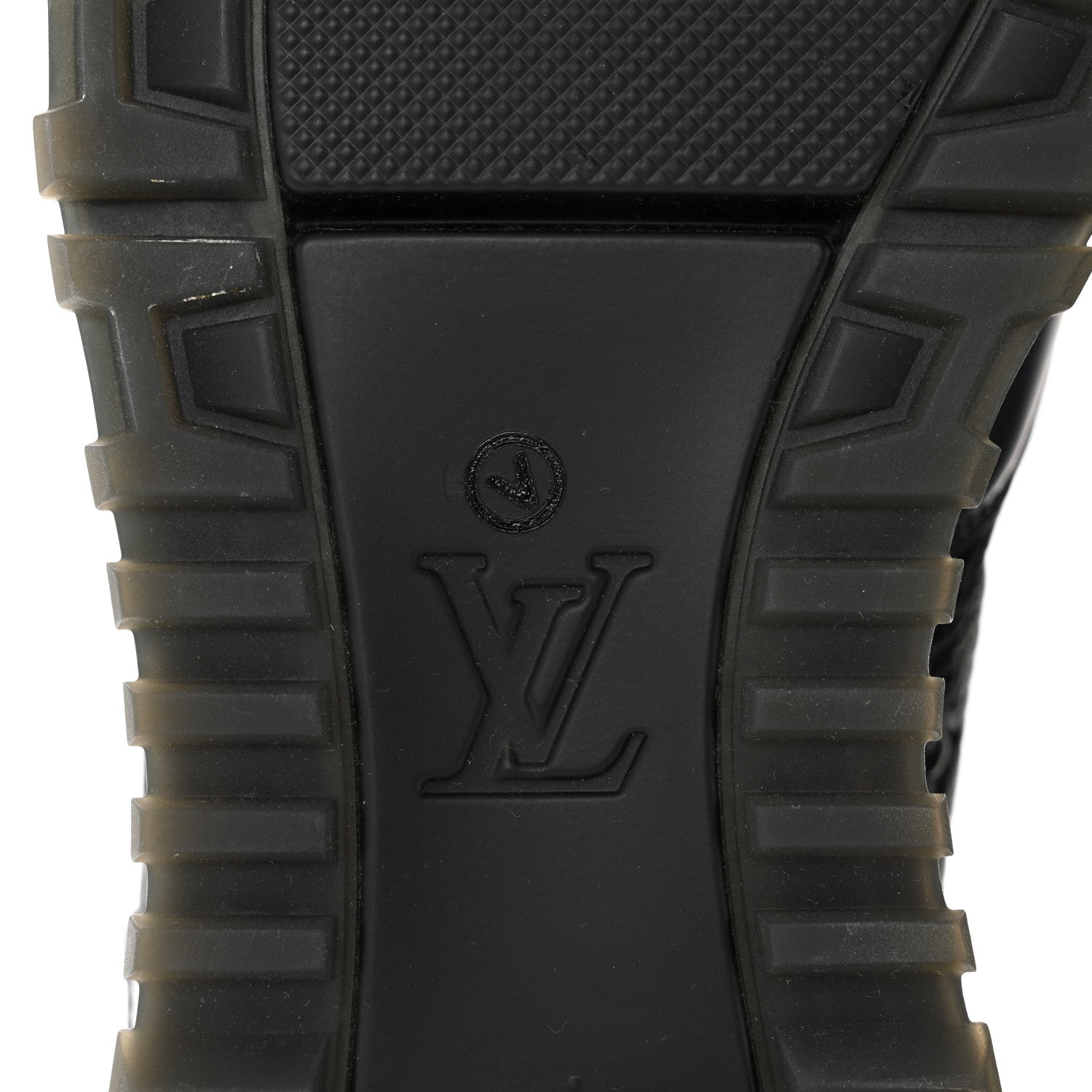 Louis Vuitton Metallic Empreinte Mens Run Away Sneakers 6.5 Charcoal 6 of 9
