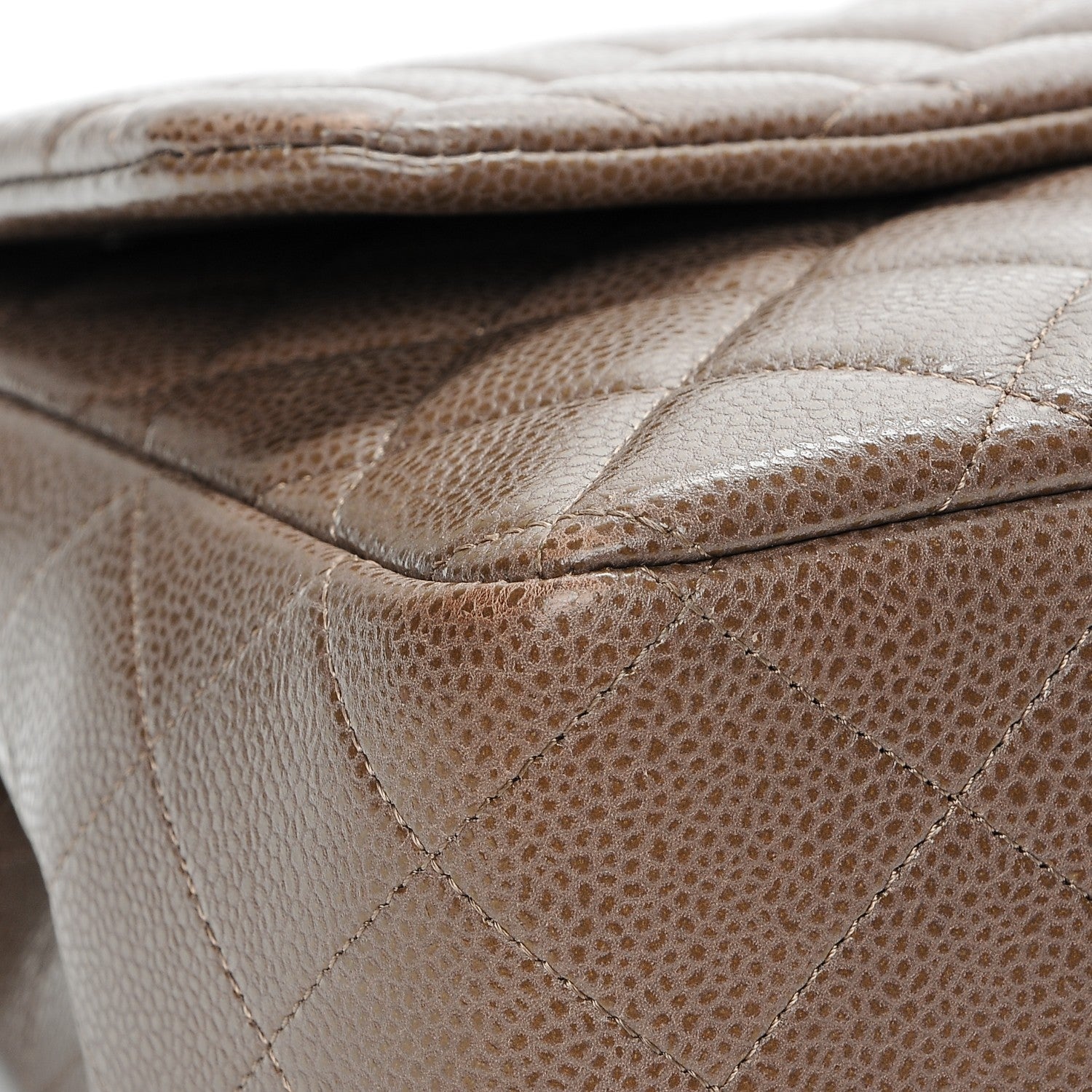 Chanel Caviar Quilted Jumbo Single Flap Brown 9 of 9