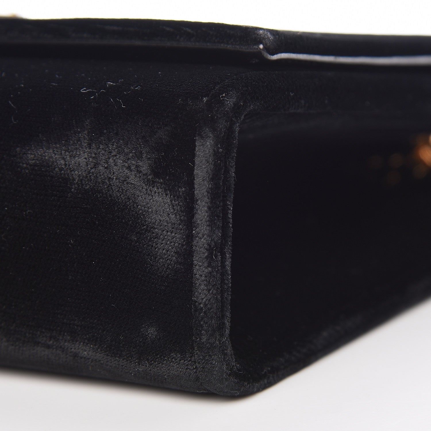 Saint Laurent Velvet Medium Monogram Kate Tassel Shoulder Bag Black 11 of 14