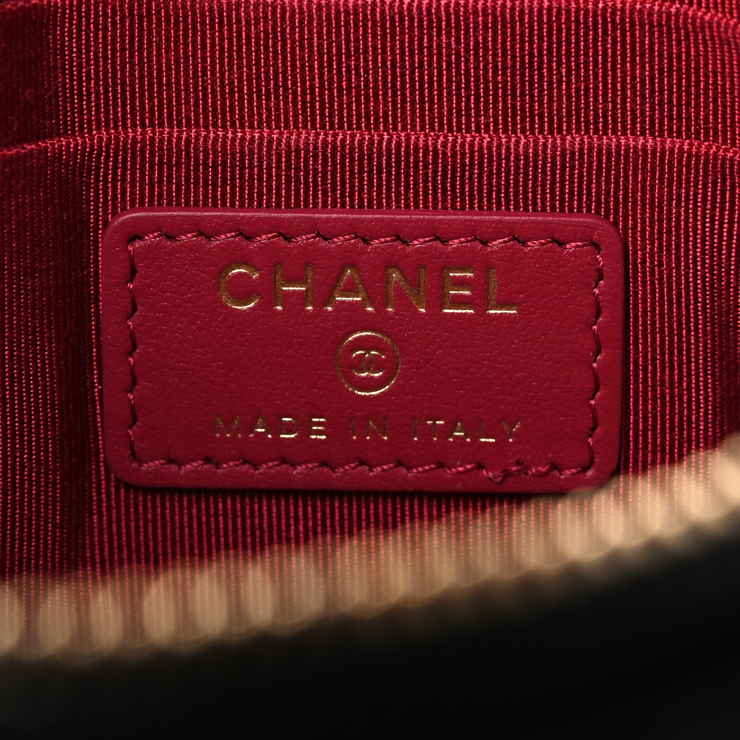 Chanel Shiny Goatskin Quilted Small Chanel 19 Pouch Black 6 of 8