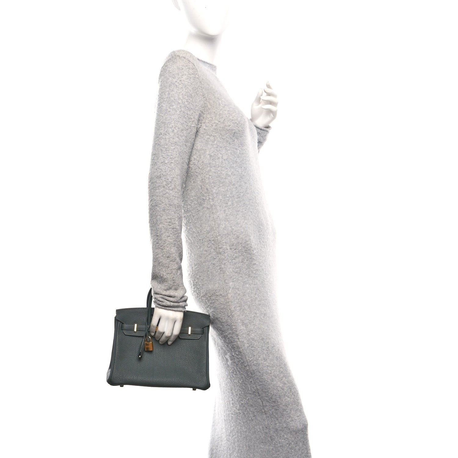 Hermes Togo Birkin 25 Vert Fonce 2 of 13