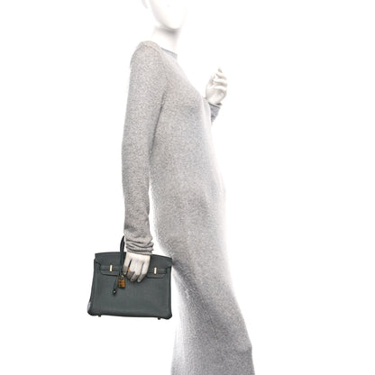 Hermes Togo Birkin 25 Vert Fonce 2 of 13