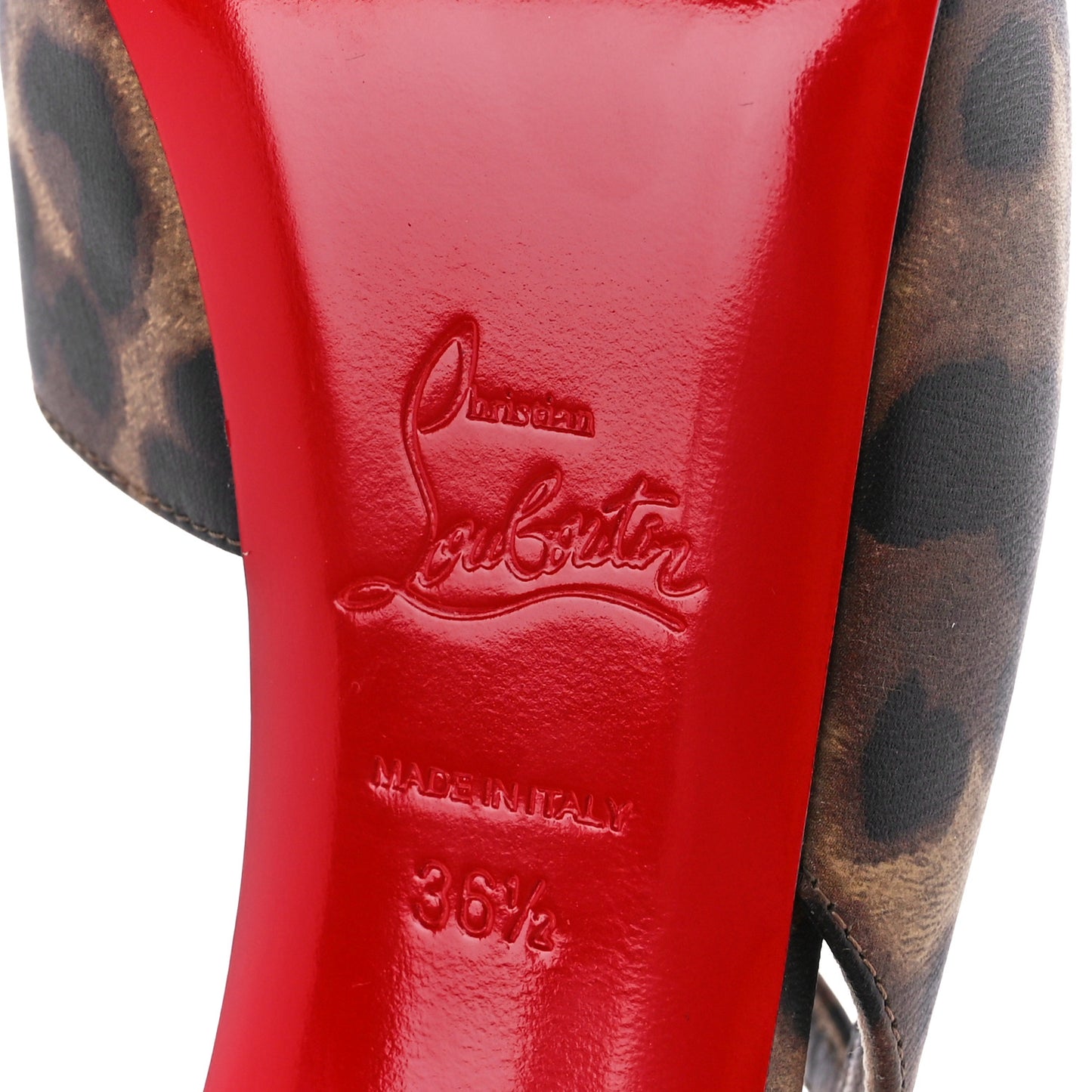 Calfskin Leopard Jenlove Alta 120 Pumps 36.5 Brown