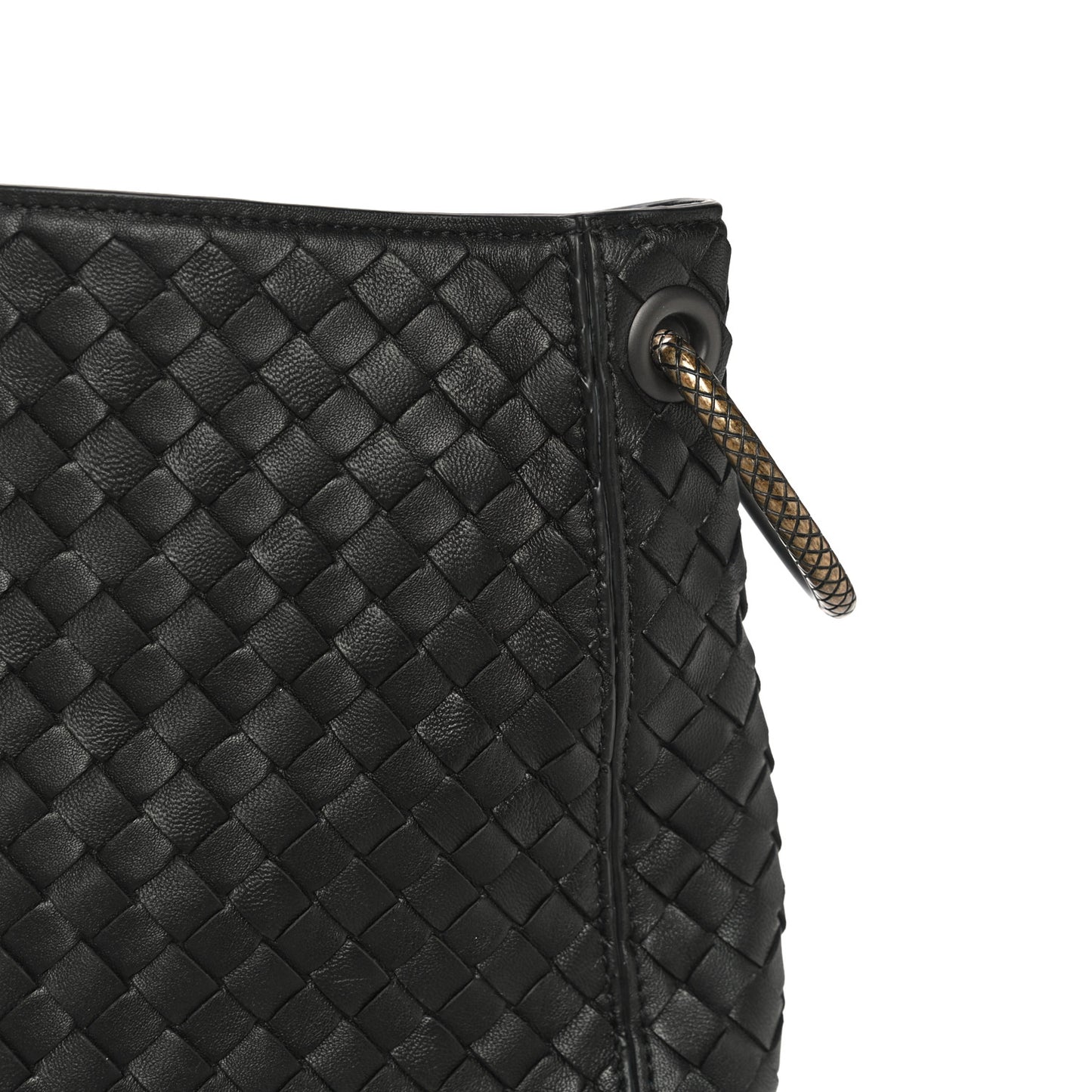 Nappa Intrecciato Small Loop Black