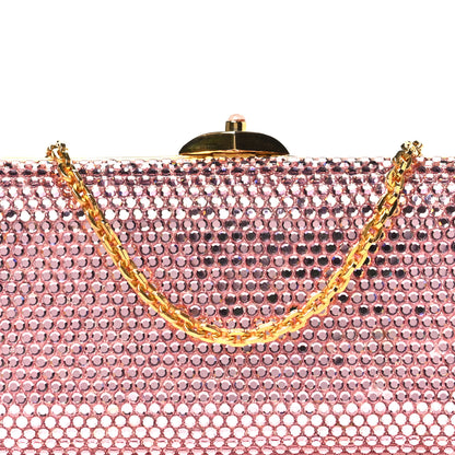 Judith Leiber Swarovski Crystal Minaudiere Clutch Pink 7 of 10