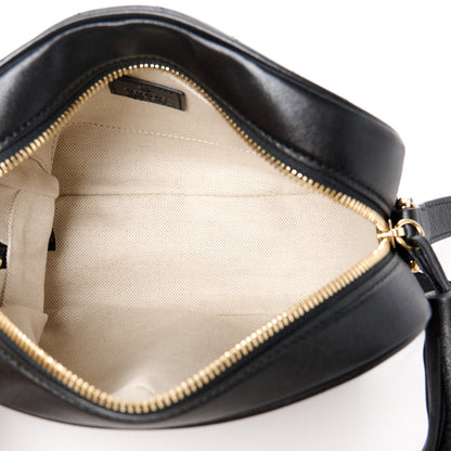 Gucci Sakai Be Green Calfskin Diagonal Stitched Small Blondie Shoulder Bag Black 5 of 10