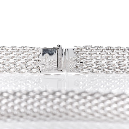 Tiffany Sterling Silver Somerset Mesh Necklace 4 of 5