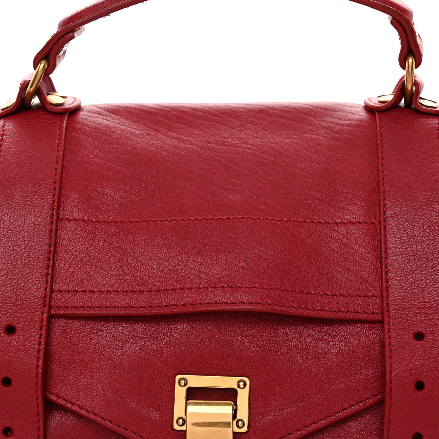 Lambskin Medium PS1 Satchel Raspberry