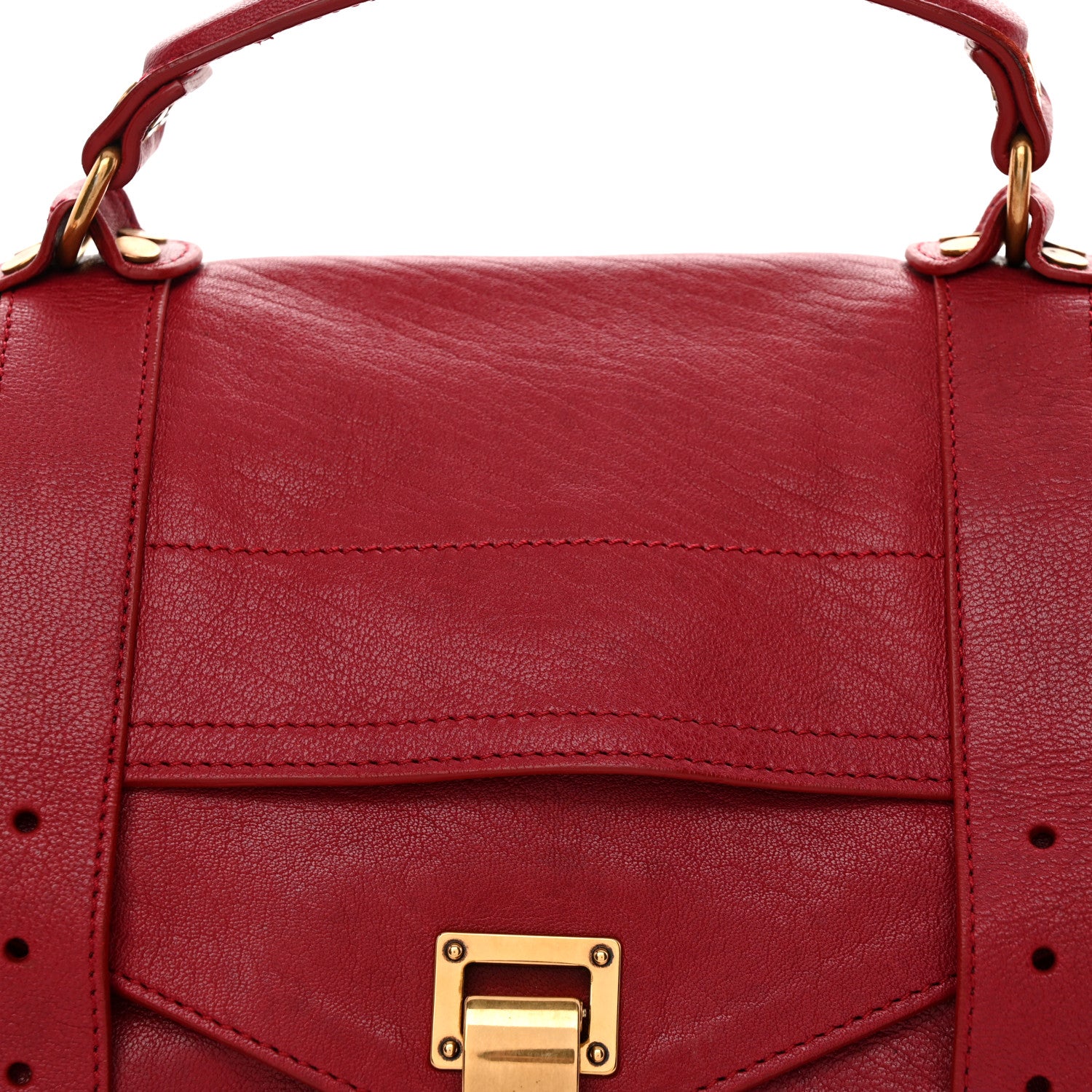 Proenza Schouler Lambskin Medium PS1 Satchel Raspberry 9 of 12