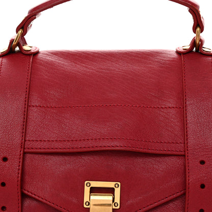 Proenza Schouler Lambskin Medium PS1 Satchel Raspberry 9 of 12