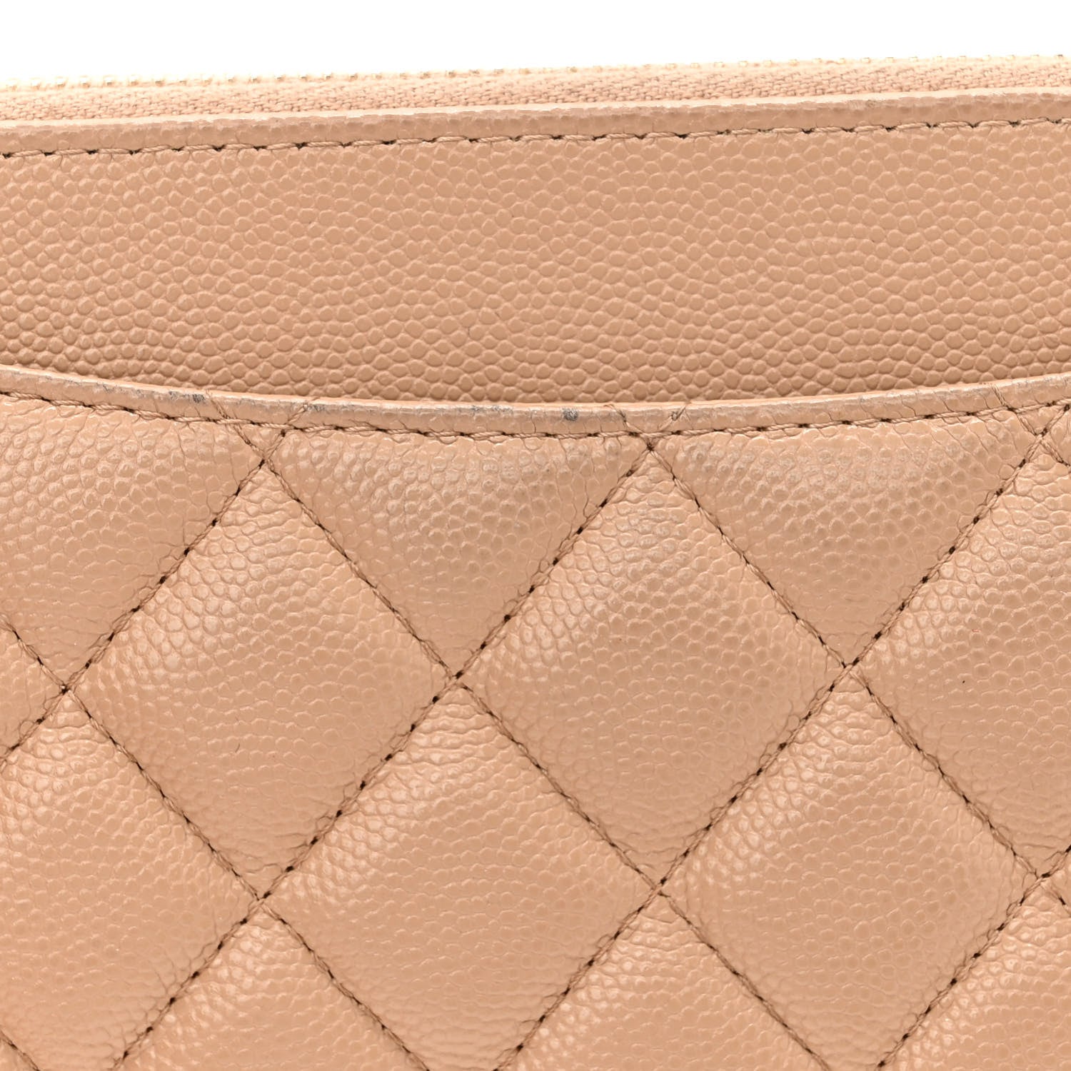 Chanel Caviar Quilted Small Clutch With Chain Beige 14 of 14