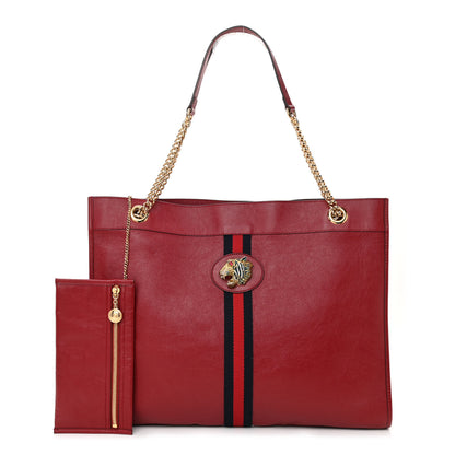 Gucci Calfskin Large Rajah Chain Tote Romantic Cherry 1 of 10
