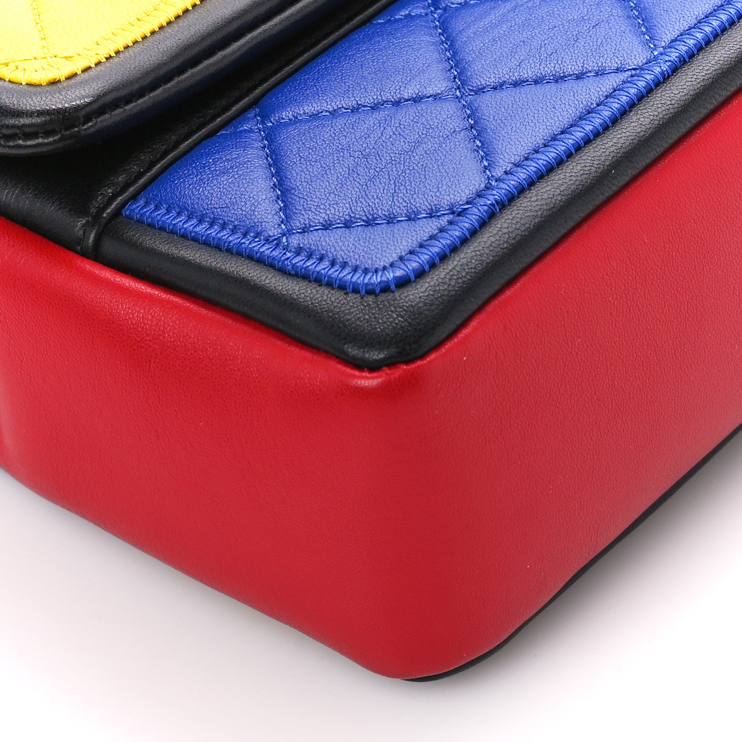 Chanel Lambskin Tri-Color Medium Graphic Flap Multicolor 9 of 12