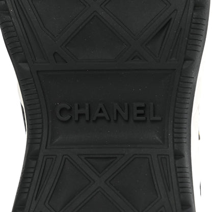 Chanel Velvet Calfskin Mixed Fibers CC Sneakers 35 Black 6 of 9
