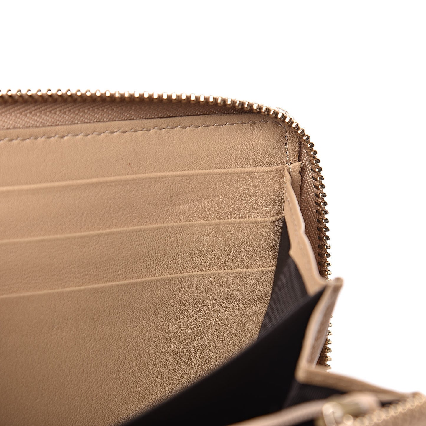 Microguccissima Nice Zip Around Wallet Cream