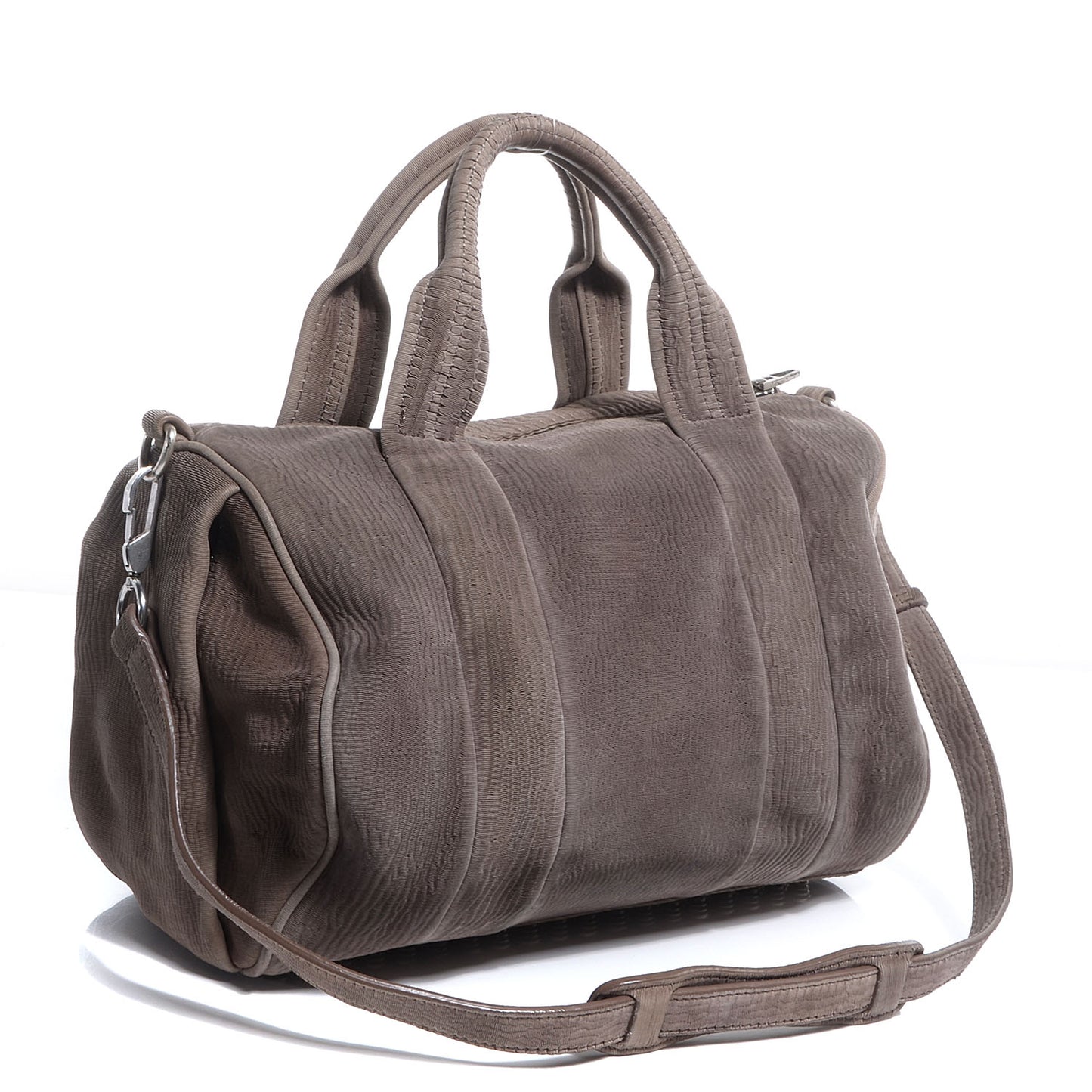 Laser Cut Rocco Satchel Grey