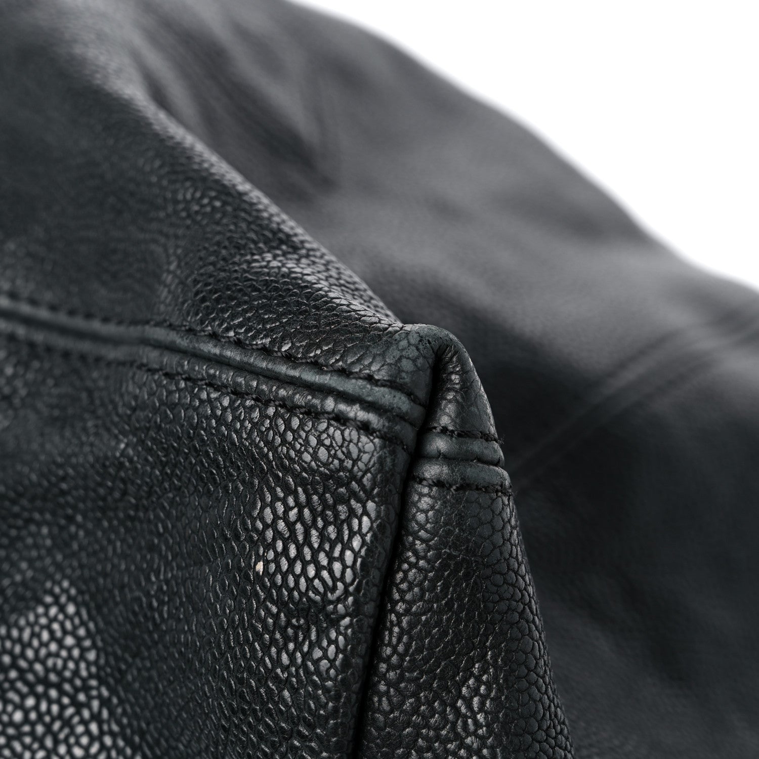 Chanel Distressed Caviar XL Coco Cabas Black 10 of 18