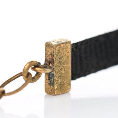 Christian Dior Grosgrain Ribbon J'Adior Logo Choker Necklace Black 6 of 7