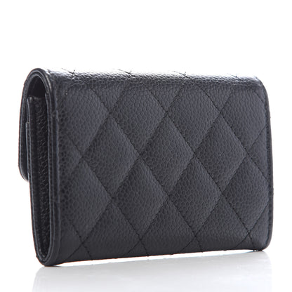 Chanel Caviar Quilted Flap Card Holder Black 3 of 7