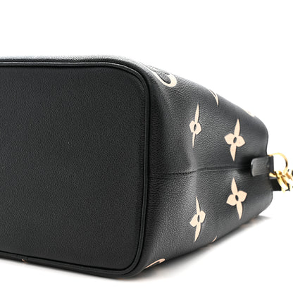 Louis Vuitton Empreinte Monogram Giant Neonoe MM Black Beige 10 of 11